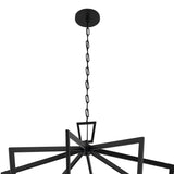 Kichler Abbotswell 16-Light Black Traditional Lantern Led, Large Hanging Pendant Light