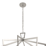 Kichler Abbotswell 16-Light Polished Nickel Traditional Lantern Led, Large Hanging Pendant Light