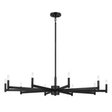 Kichler Erzo 10-Light Black Modern/Contemporary Chandelier