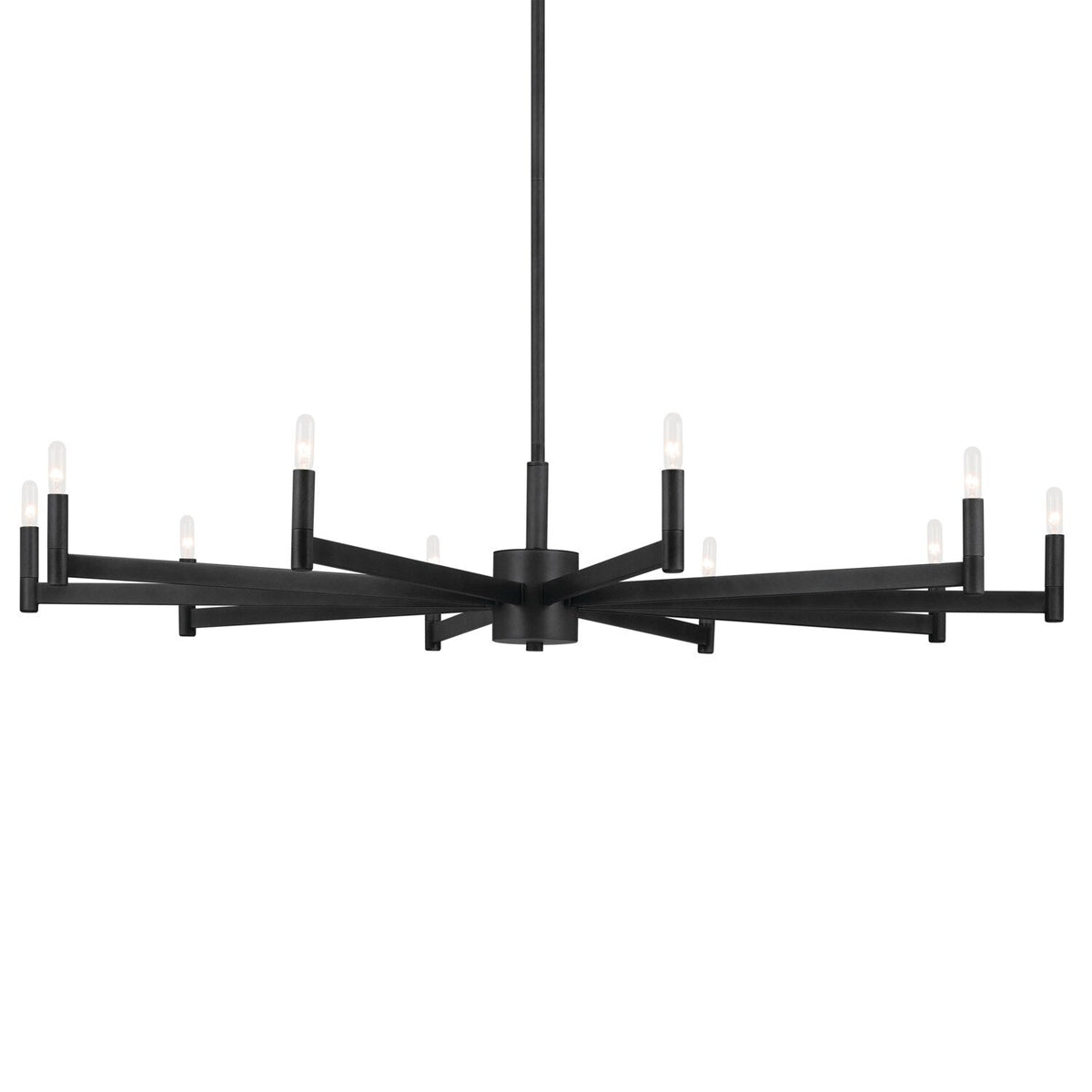 Kichler Erzo 10-Light Black Modern/Contemporary Chandelier