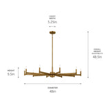 Kichler Erzo 10-Light Modern/Contemporary Chandelier