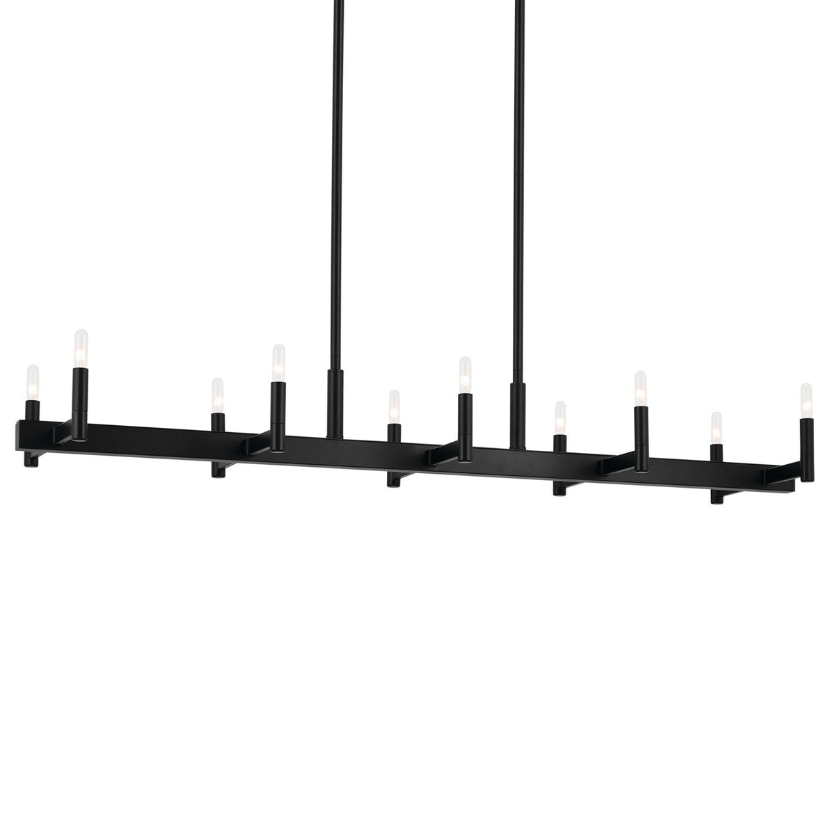 Kichler Erzo 10-Light Black Modern/Contemporary Chandelier
