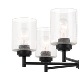 Kichler Winslow 6-Light Black Industrial Chandelier
