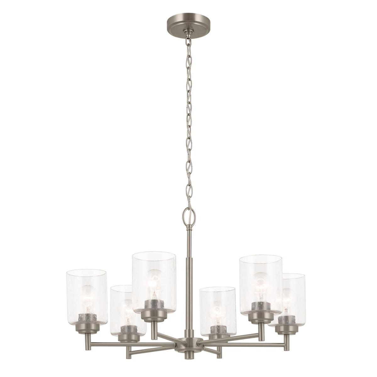 Kichler Winslow 6-Light Brushed Nickel Industrial Chandelier