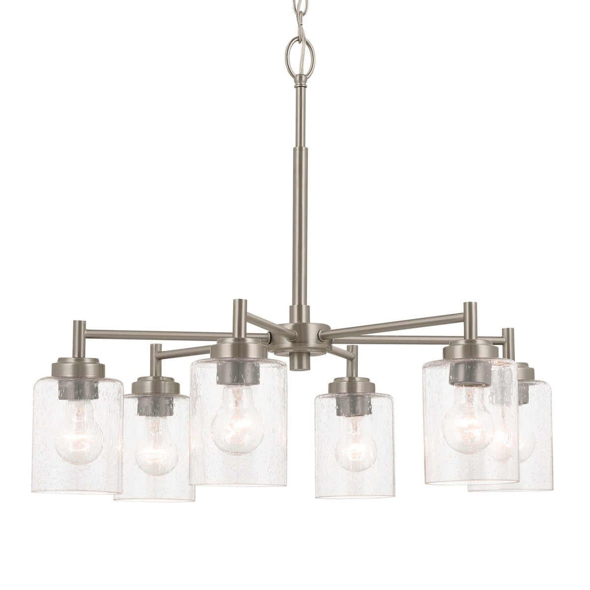 Kichler Winslow 6-Light Brushed Nickel Industrial Chandelier