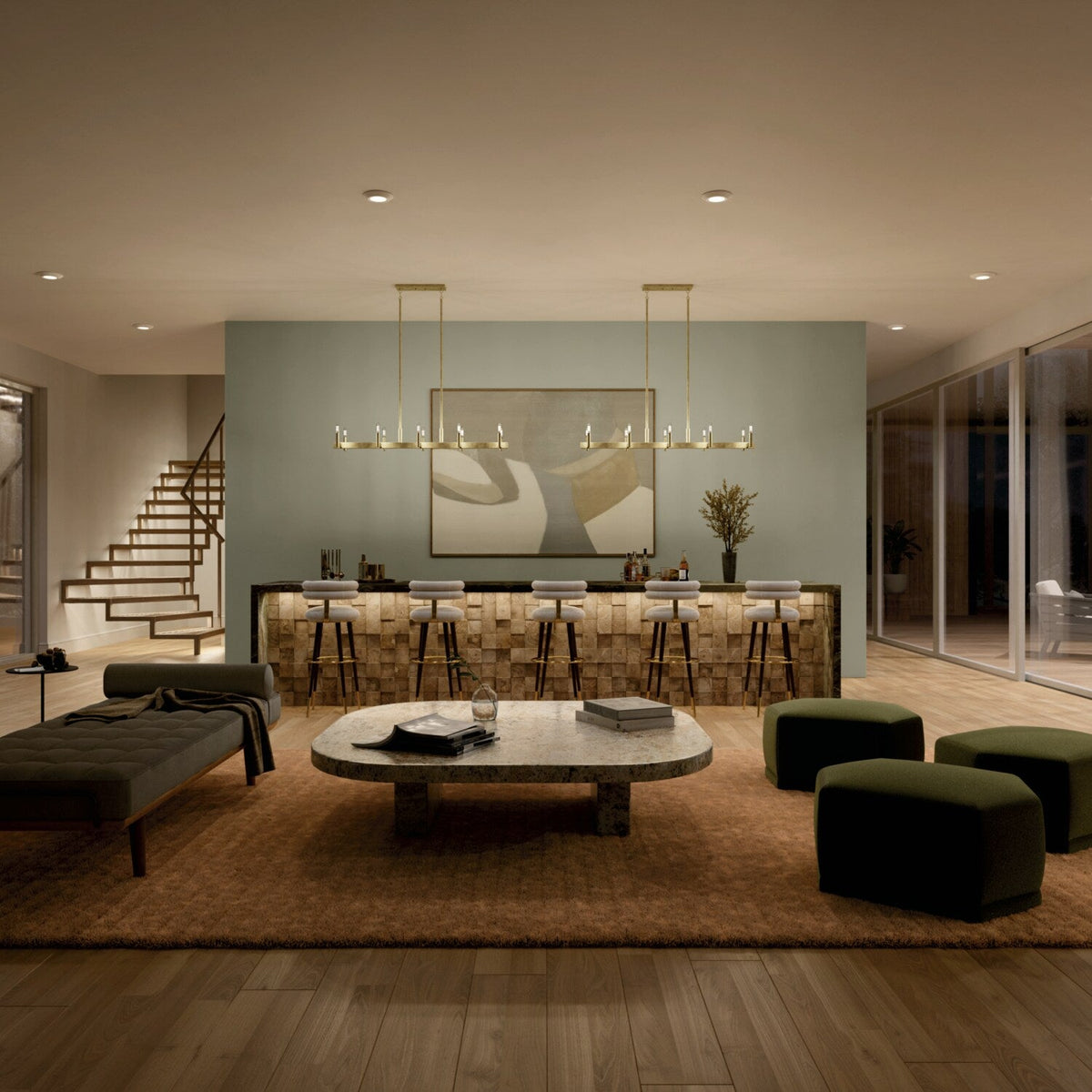 Kichler Erzo 10-Light Modern/Contemporary Chandelier