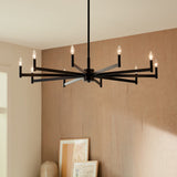 Kichler Erzo 10-Light Black Modern/Contemporary Chandelier