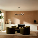 Kichler Erzo 10-Light Black Modern/Contemporary Chandelier