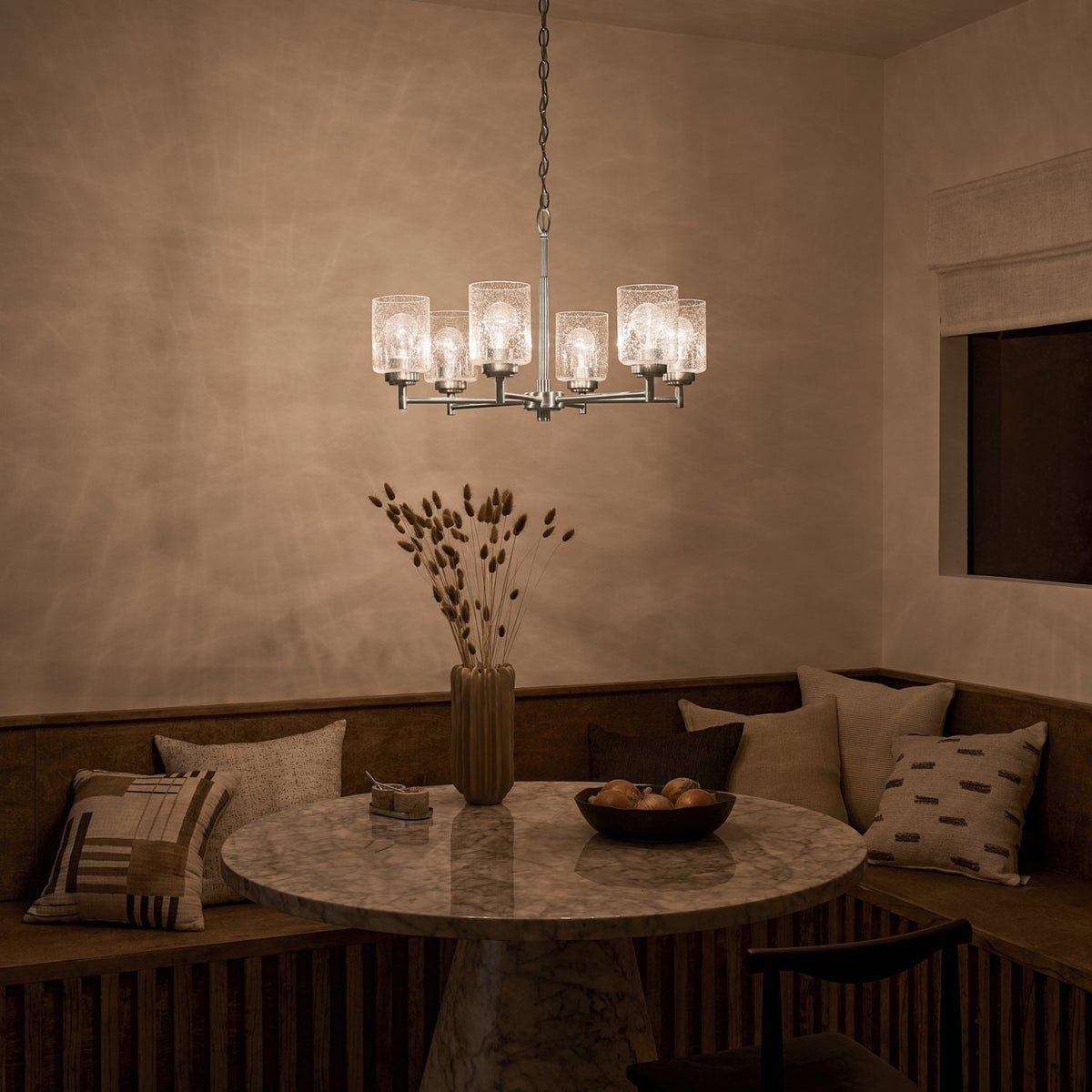Kichler Winslow 6-Light Brushed Nickel Industrial Chandelier