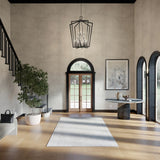 Kichler Abbotswell 16-Light Black Traditional Lantern Led, Large Hanging Pendant Light