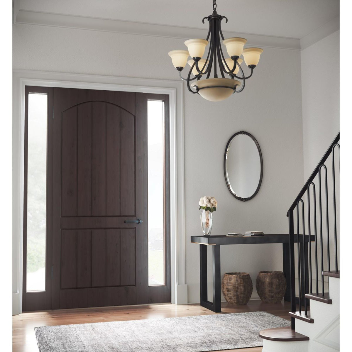 Progress Lighting Torino 6-Light Bronze Transitional Chandelier