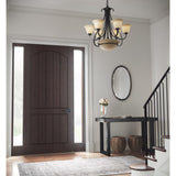 Progress Lighting Torino 6-Light Bronze Transitional Chandelier