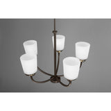 Progress Lighting West Village 5-Light Antique Bronze Transitional Chandelier