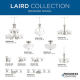 Progress Lighting Laird 9-Light Brushed Nickel Transitional Chandelier