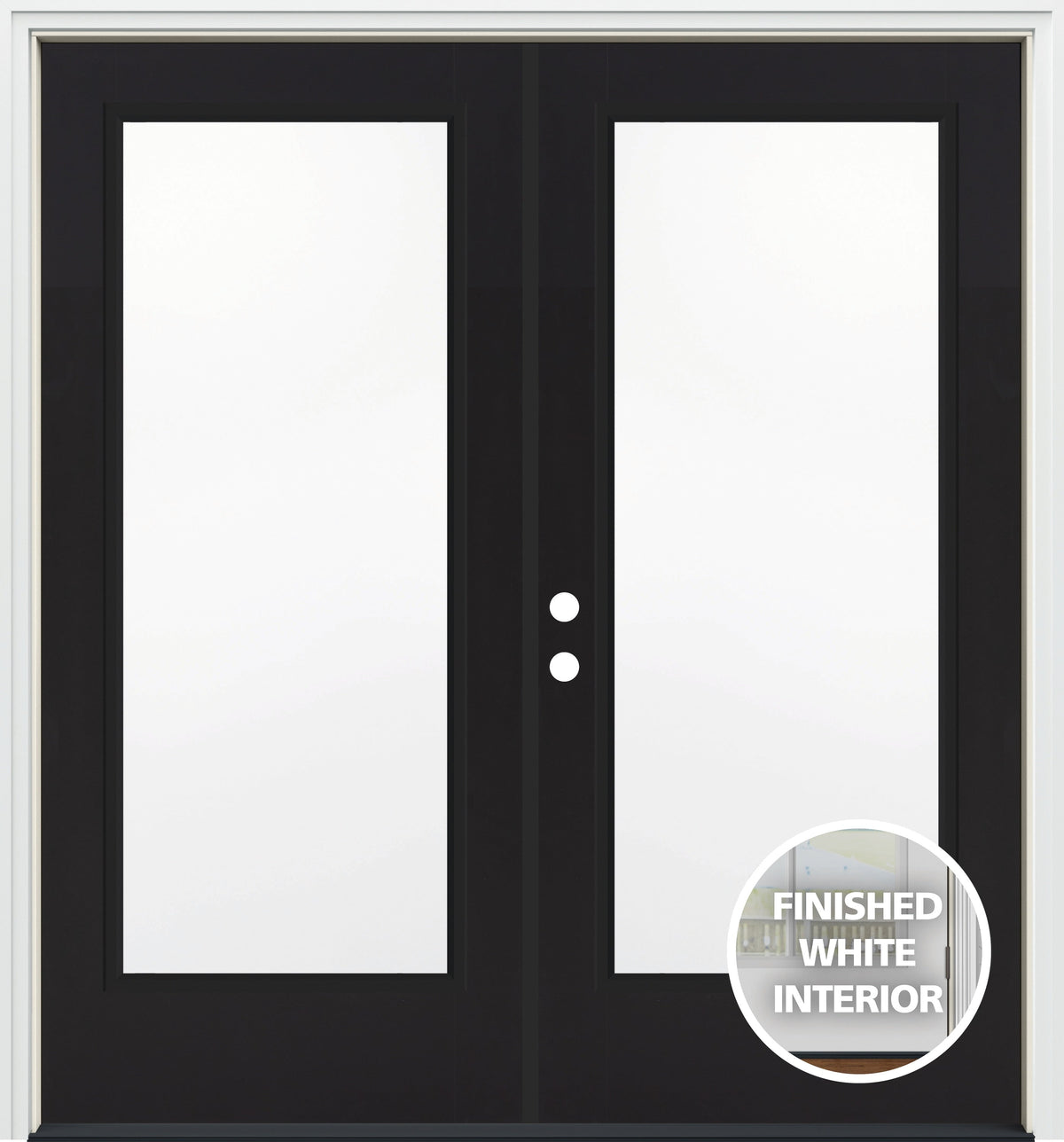 JELD-WEN 72-in x 80-in Steel French, Right-hand inswing – primary product view