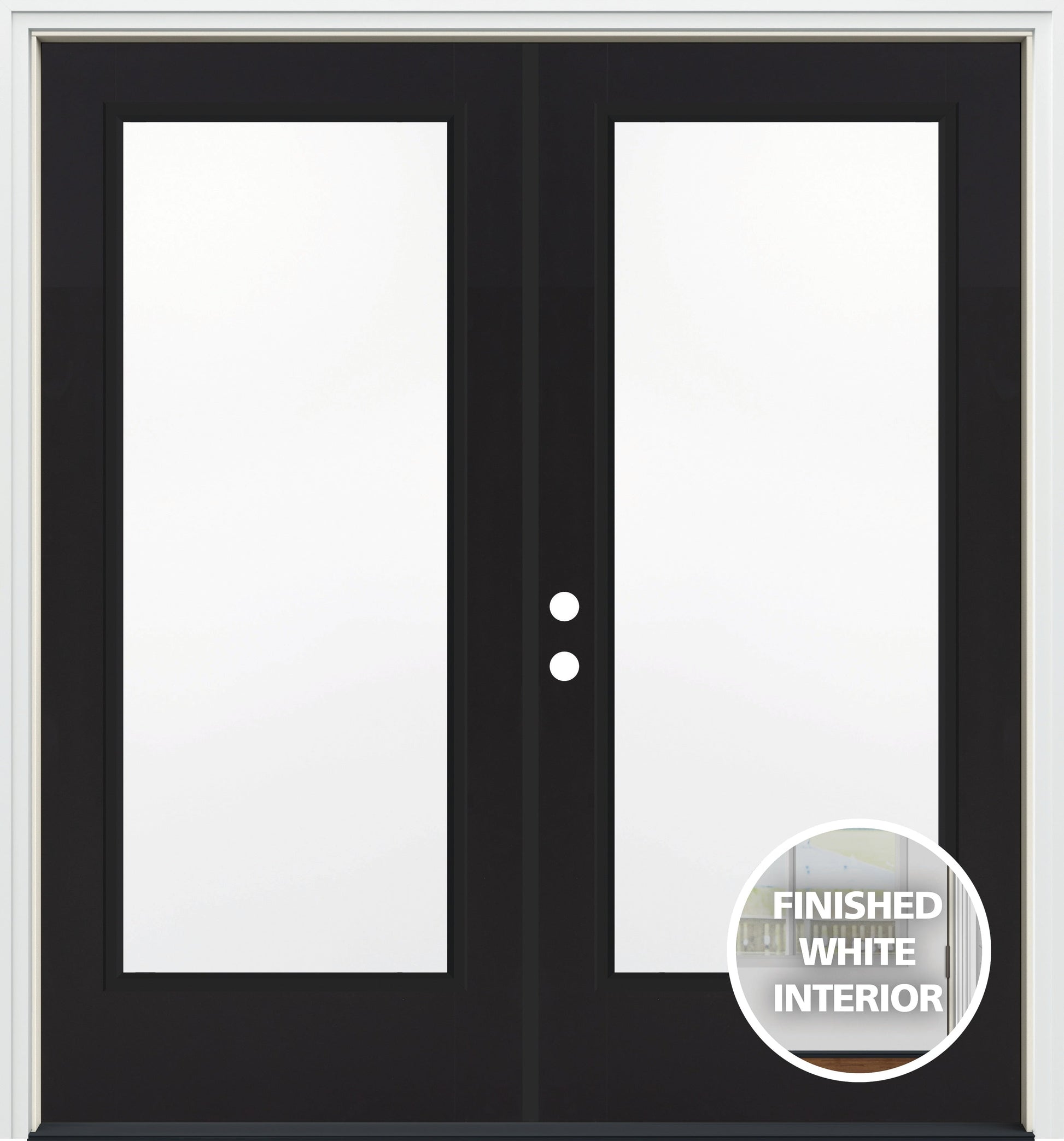 JELD-WEN 72-in x 80-in Steel French, Right-hand inswing – primary product view