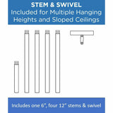 Progress Lighting Roxobel 5-Light Brushed Gold Modern/Contemporary Chandelier