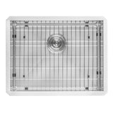 Ruvati Stainless Steel Undermount Laundry Sink with Drain - 21" x 18"