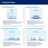 Fanimation Spitfire 60-in Matte White LED Indoor/Outdoor Smart Ceiling Fan with Remote (3-Blade)
