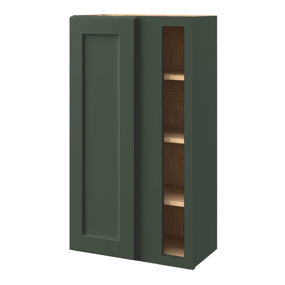 allen + roth Galway 24-in W x 42.125-in H x 12-in D Sage Blind Corner Wall Fully Assembled Cabinet (Flat Panel Shaker Style)