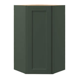 allen + roth Galway 24-in W x 39.125-in H x 12-in D Sage Diagonal Wall Fully Assembled Cabinet (Flat Panel Shaker Door Style)
