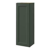allen + roth Galway 15-in W x 42.125-in H x 12-in D Sage Wall Fully Assembled Cabinet (Flat Panel Shaker Door Style)