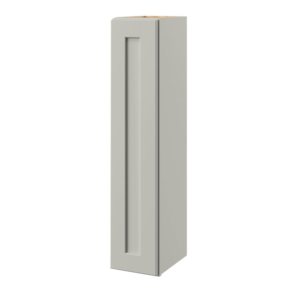 allen + roth Stonewall 9-in W x 39.125-in H x 12-in D Stone Wall Fully Assembled Cabinet (Flat Panel Shaker Door Style)