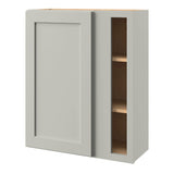 allen + roth Stonewall 30-in W x 36.125-in H x 12-in D Stone Blind Corner Wall Fully Assembled Cabinet (Flat Panel Shaker Style)