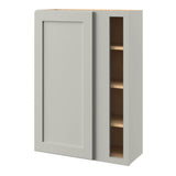 allen + roth Stonewall 30-in W x 42.125-in H x 12-in D Stone Blind Corner Wall Fully Assembled Cabinet (Flat Panel Shaker Style)