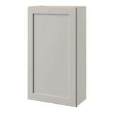 Shenandoah PRO Express Breckenridge 15-in W x 42.125-in H x 12-in D Stone Full Overlay Wall Fully Assembled Plywood Cabinet (Recessed Panel Shaker Door Style)