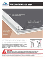Gibraltar Building Products 2-in x 10-ft White Galvanized Steel Drip Edge (RE22WH)