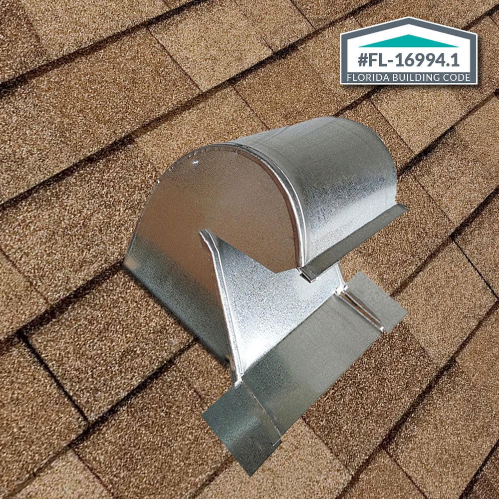 Gibraltar Building Products 10-in x 8.5-in Galvanized Steel Vent and Pipe Flashing, Gooseneck Roof Vent