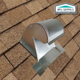 Gibraltar Building Products 10-in x 8.5-in Galvanized Steel Vent and Pipe Flashing, Gooseneck Roof Vent
