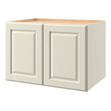 allen + roth Pattingham 36-in W x 24.5-in H x 24-in D Harbor Wall Fully Assembled Cabinet (Raised Panel Square Door Style)