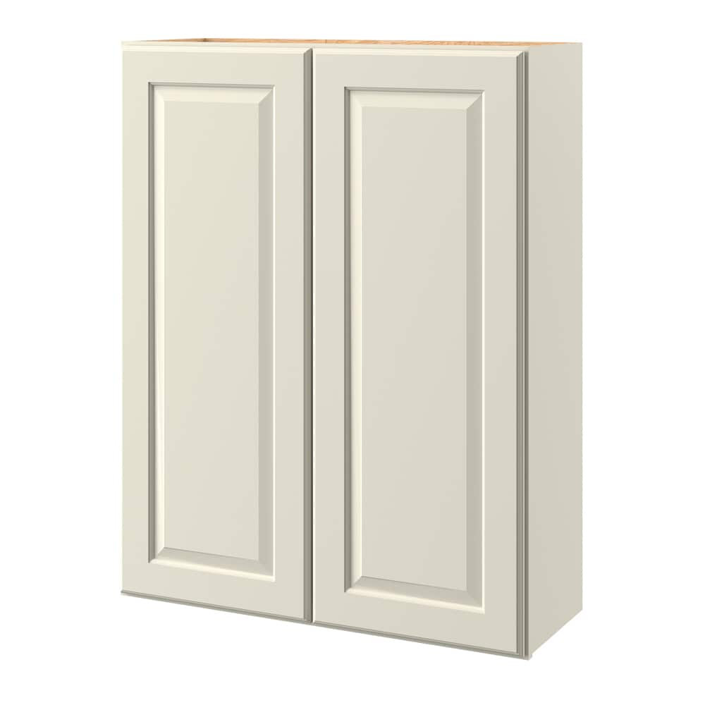 allen + roth Pattingham 33-in W x 42-in H x 12-in D Harbor Wall Fully Assembled Cabinet (Raised Panel Square Door Style)