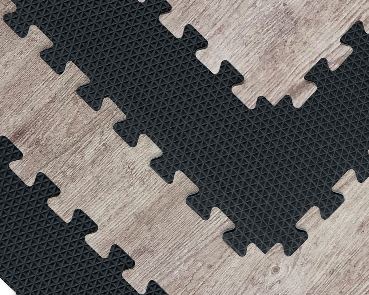 Norsk 24-in W x 24-in L x 0.5-in T Interlocking Foam Gym Floor Tile (16-sq ft) (4-Pack)
