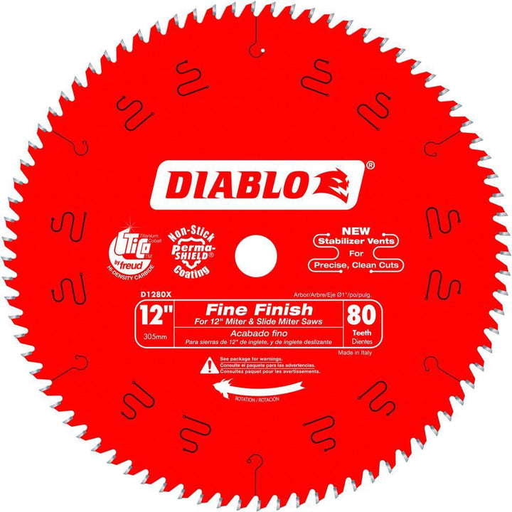 12 in. x 80-Teeth Finishing Saw Blade - Super Arbor