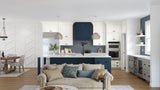 allen + roth Aveley 15-in W x 42.125-in H x 12-in D Linen Wall Fully Assembled Cabinet (Flat Panel Shaker Door Style)