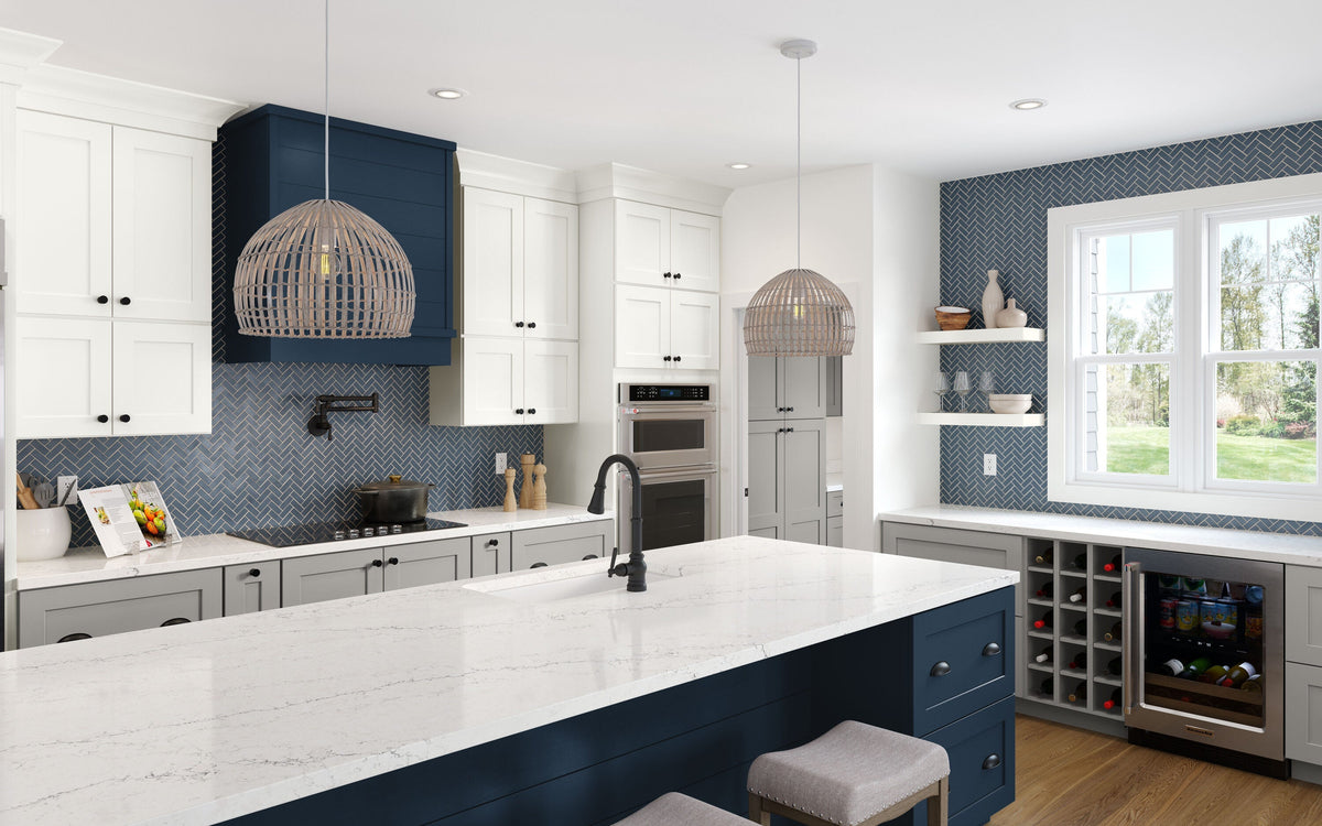 allen + roth Aveley 24-in W x 42.125-in H x 12-in D Linen Diagonal Corner Wall Fully Assembled Cabinet (Flat Panel Square Style)