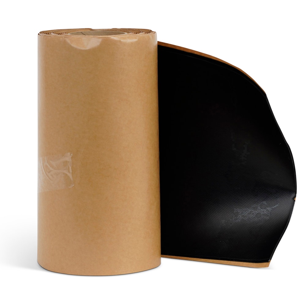 RoofKit Roofing Products 12-in x 25-ft Black Butyl Rubber Self-Adhesive Roll Flashing