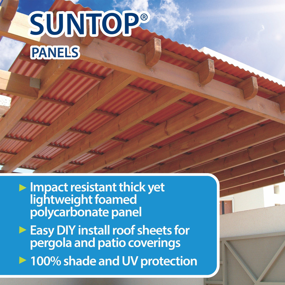 SUNTOP 5-Pack 8-in x 50-in Polycarbonate Roof Panel Ridge Caps, Castle Grey