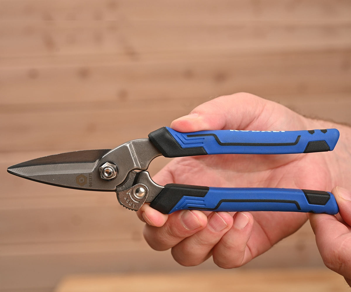 Kobalt 8-in Serrated Molded Grip Heavy-Duty Scissors