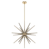 Hunter Jupiter Star 18-Light Alturas Gold Mid-century Sputnik LED Large Hanging Kitchen Island Light