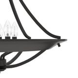Hunter Perch Point 4-Light Noble Bronze Transitional Bowl LED Large Hanging Kitchen Island Light