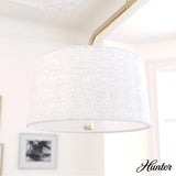 Hunter Cottage Hill 6-Light Alturas Gold Modern/Contemporary Drum LED Large Hanging Kitchen Island Light