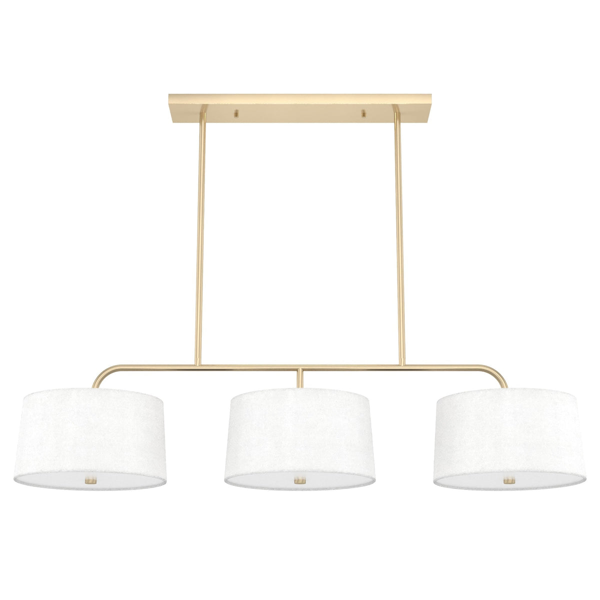 Hunter Cottage Hill 6-Light Alturas Gold Modern/Contemporary Drum LED Large Hanging Kitchen Island Light