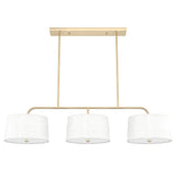 Hunter Cottage Hill 6-Light Alturas Gold Modern/Contemporary Drum LED Large Hanging Kitchen Island Light