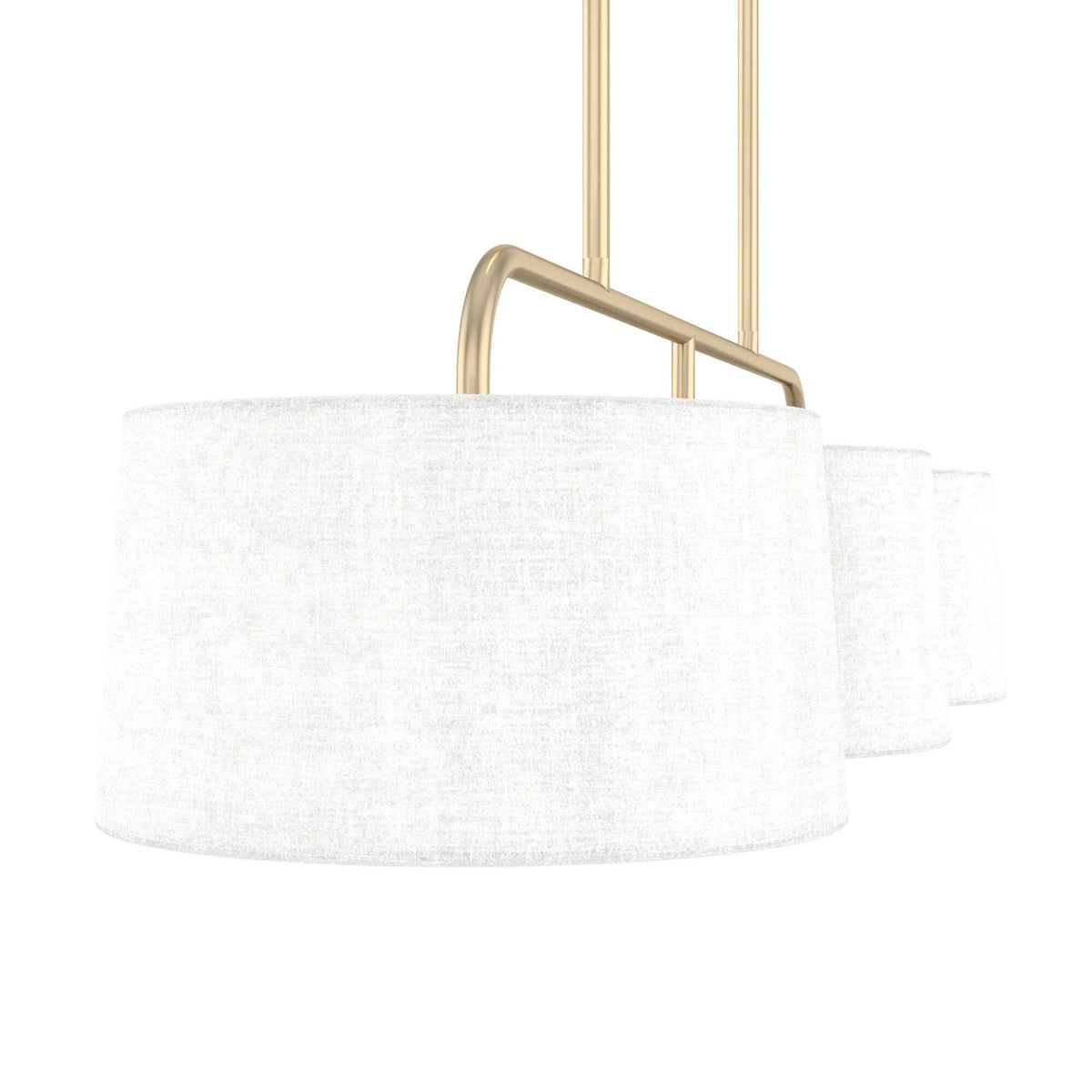 Hunter Cottage Hill 6-Light Alturas Gold Modern/Contemporary Drum LED Large Hanging Kitchen Island Light