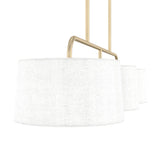 Hunter Cottage Hill 6-Light Alturas Gold Modern/Contemporary Drum LED Large Hanging Kitchen Island Light