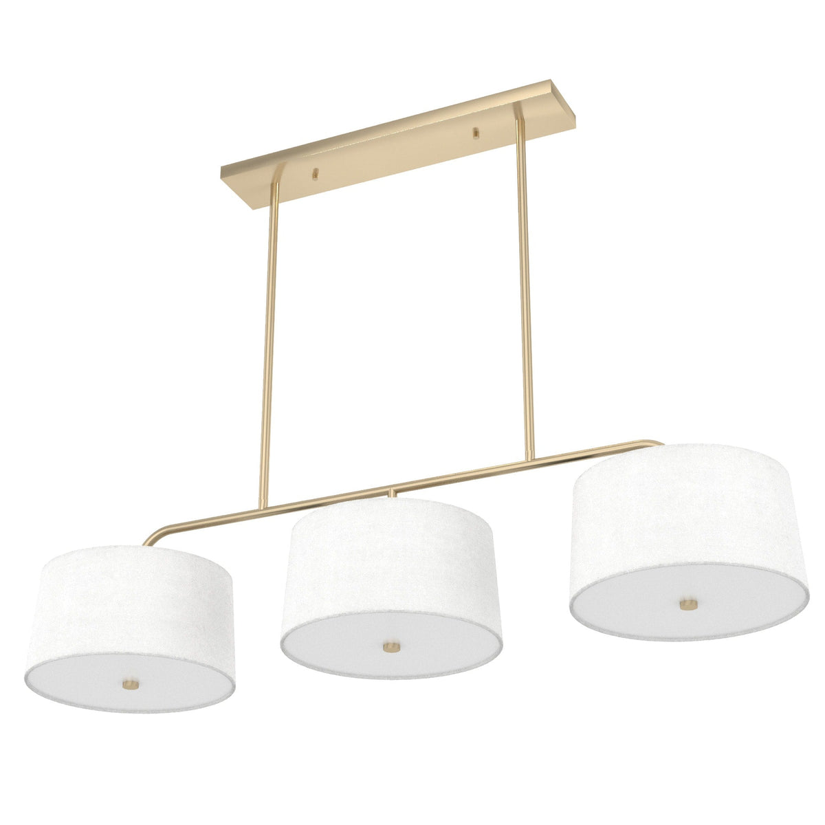 Hunter Cottage Hill 6-Light Alturas Gold Modern/Contemporary Drum LED Large Hanging Kitchen Island Light